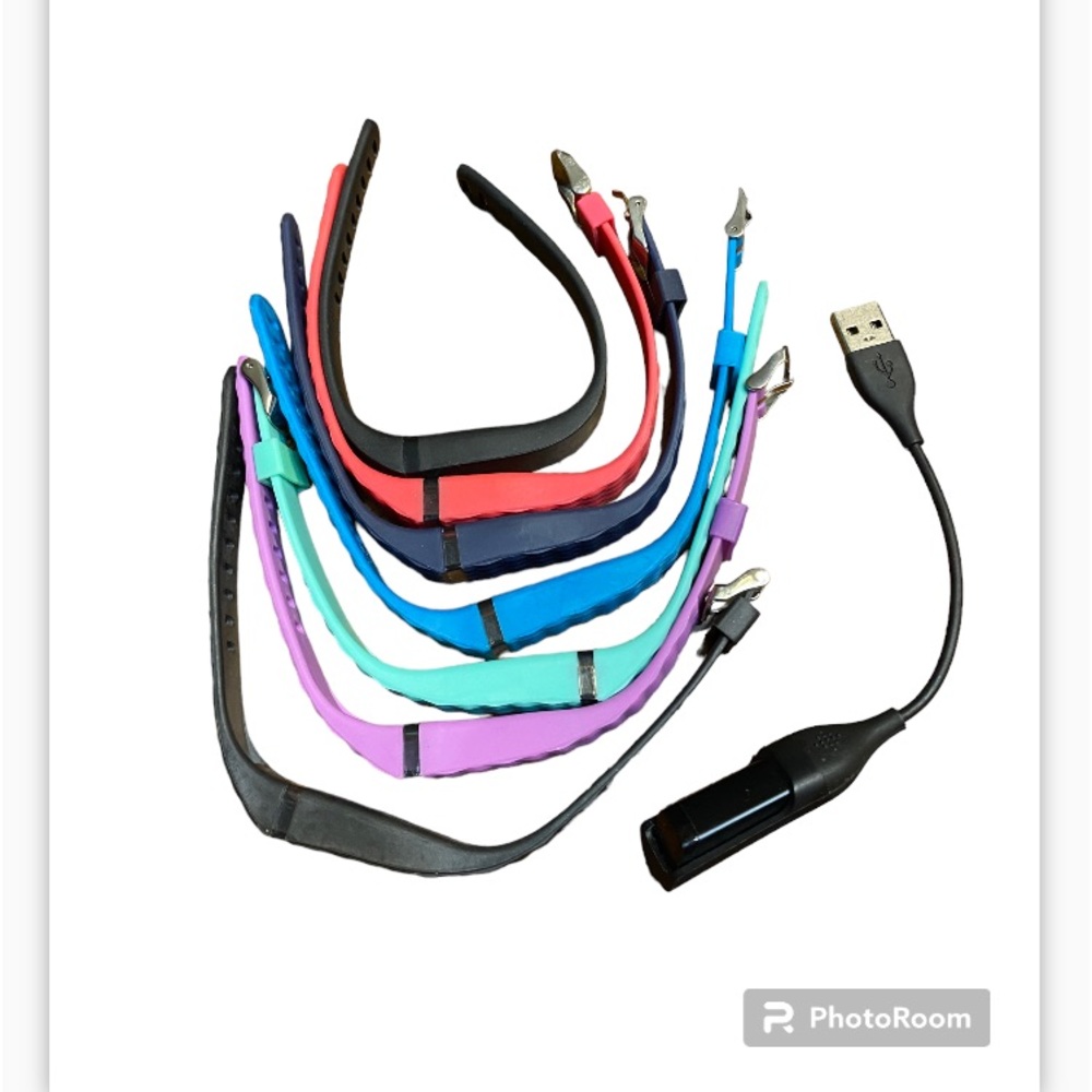 Silicone replacement bands for Fitbit.  And charger.
